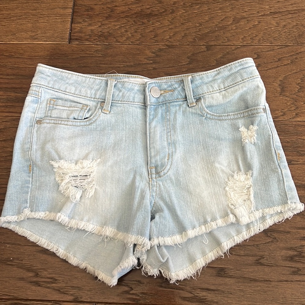 RSQ light denim shorts